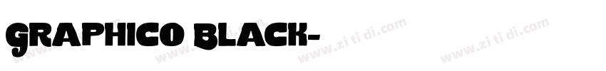 Graphico Black字体转换